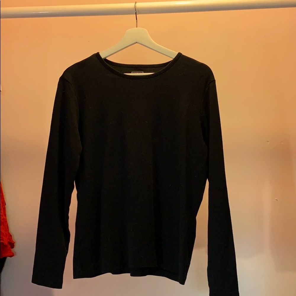 Black long sleeved L.L. Bean shirt